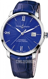 Ulysse Nardin Classico Niebieski/Skóra Ø40 mm 8150-111-2-E3