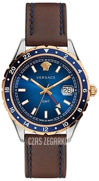 Versace Hellenyium Niebieski/Skóra Ø42 mm V11080017