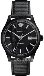 Versace Aiakos Czarny/Skóra Ø44 mm V18030017