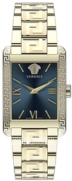 Versace Tonneau Niebieski/Stal w odcieniu złota Ø33 mm VE1C01022