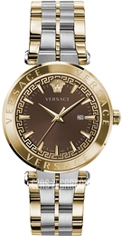 Versace Aion Brązowy/Stal Ø44 mm VE2F00421
