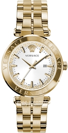 Versace Aion Srebrny/Stal w odcieniu złota Ø44 mm VE2F00521