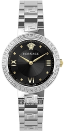Versace Greca Czarny/Stal Ø36 mm VE2K00521