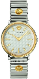 Versace V Circle Srebrny/Stal Ø39 mm VE8101419