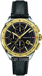 Versace Glaze Czarny/Skóra Ø44 mm VEBJ00218