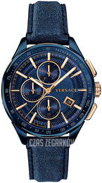 Versace Glaze Niebieski/Skóra Ø44 mm VEBJ00318