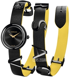 Versace V Flare Niebieski/Skóra Ø29 mm VEBN00518