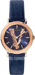 Versace Virtus Niebieski/Skóra Ø36 mm VEHC00419