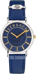 Versace Niebieski/Skóra Ø36 mm VEK400121