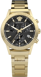 Versace Sport Tech Czarny/Stal w odcieniu złota Ø40 mm VEKB00822