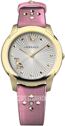 Versace Audrey Srebrny/Skóra Ø38 mm VELR01219