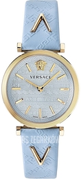 Versace V Twist Niebieski/Skóra Ø37 mm VELS00319