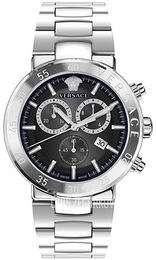Versace Urban Mystique Czarny/Stal Ø43 mm VEPY00520