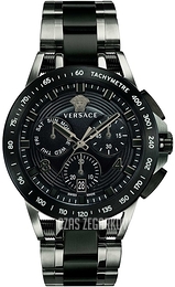 Versace Sport Tech Czarny/Stal Ø46 mm VERB00618