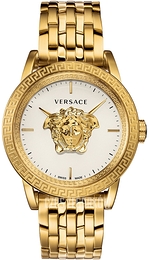 Versace Plazzo Empire 43mm Biały/Stal w odcieniu złota Ø43 mm VERD00318