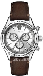 Versace Chrono Classic Srebrny/Skóra Ø44 mm VEV700119