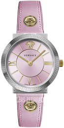 Versace Glamour Różowy/Stal w odcieniu złota Ø38 mm VEVE00219