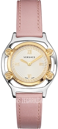 Versace Medusa Srebrny/Skóra Ø36 mm VEVF00220