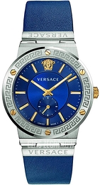 Versace Greca Niebieski/Skóra Ø41 mm VEVI00120