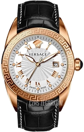 Versace V Sport II Biały/Skóra Ø42 mm VFE060013