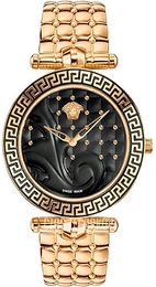 Versace Vanitas Czarny/Stal w odcieniu złota Ø40 mm VK7250015