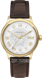 Versace Business Biały/Skóra Ø43 mm VQS030015