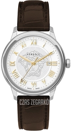 Versace Business Biały/Skóra Ø43 mm VQS070016
