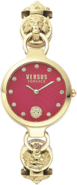 Versus by Versace Czerwony/Stal w odcieniu złota Ø34 mm S27040017