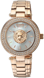 Versus by Versace Brick Lane Biały/Stal w kolorze różowego złota Ø36 mm S64100016