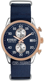 Versus by Versace Niebieski/Tkanina Ø44 mm S66090016