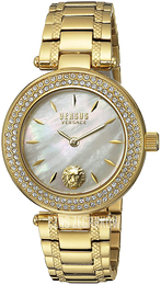 Versus by Versace Biały/Stal w odcieniu złota Ø38 mm S71090016