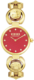 Versus by Versace Czerwony/Stal w odcieniu złota Ø34 mm S75030017