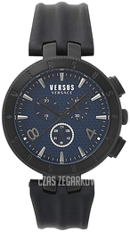 Versus by Versace Logo Niebieski/Skóra Ø44 mm S76120017