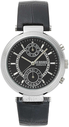 Versus by Versace Czarny/Skóra Ø38 mm S79020017