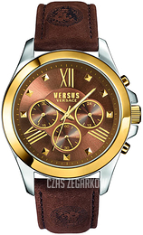 Versus by Versace Brązowy/Skóra Ø44 mm SBH030015