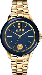 Versus by Versace Abbey Road Niebieski/Stal w odcieniu złota Ø39 mm SCC060016