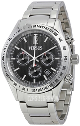Versus by Versace Cosmopolitan Czarny/Stal Ø43 mm SGC070013