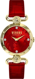 Versus by Versace Sunnyridge Czerwony/Skóra Ø35 mm SOL030015
