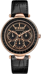 Versus by Versace Sertie Czarny/Skóra Ø37 mm SOS040015