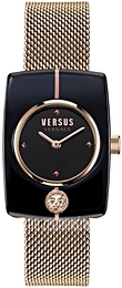 Versus by Versace Noho Czarny/Stal w kolorze różowego złota Ø25 mm VSP1K0521