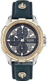 Versus by Versace Crystal Czarny/Skóra Ø46 mm VSP1M0221