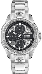 Versus by Versace Crystal Czarny/Stal Ø46 mm VSP1M0321