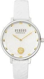 Versus by Versace La Villette Srebrny/Skóra Ø36 mm VSP1S1120
