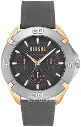 Versus by Versace Czarny/Skóra Ø46 mm VSP1W0319