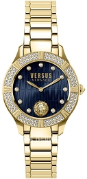 Versus by Versace Canton Road Niebieski/Stal w odcieniu złota Ø36 mm VSP261919