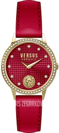 Versus by Versace Strandbank Crystals Czerwony/Skóra Ø34 mm VSP572221