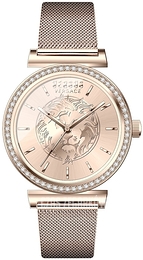 Versus by Versace Brick Lane M Crystal Zloty/Stal w kolorze różowego złota Ø34 mm VSP715921