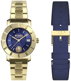 Versus by Versace Niebieski/Stal w odcieniu złota Ø35 mm VSP773218