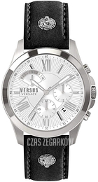 Versus by Versace Chrono Lion Srebrny/Skóra Ø45 mm VSPBH1018