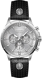 Versus by Versace Chrono Lion Srebrny/Skóra Ø45 mm VSPBH2021